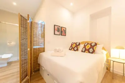 Cama o camas de una habitación en For You Rentals temporal Elegancia y Confort en el centro de madrid FEI70
