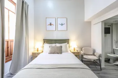 Cama o camas de una habitación en Arteria Madrid Gran Vía