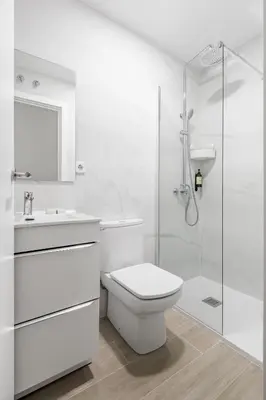 Un baño de Sol Apartments - En el centro de Madrid