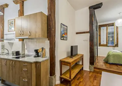 Una cocina o zona de cocina en Apartamento Almendro