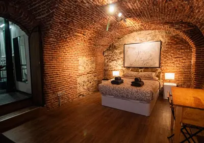 Cama o camas de una habitación en Apartamento Almendro