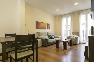 Zona de estar de Apartments Center Madrid