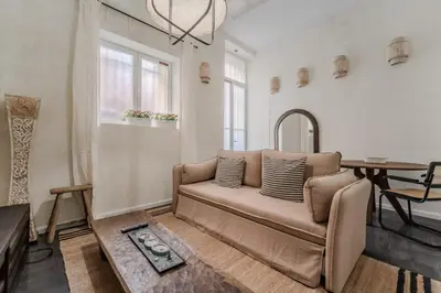 Zona de estar de Cozy Stylish - 1Bedroom 1Bath - Malasaña