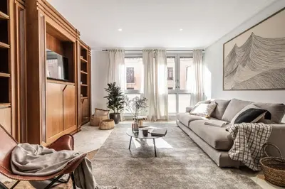Zona de estar de Cardet - 2 bedrooms and pool in Almagro