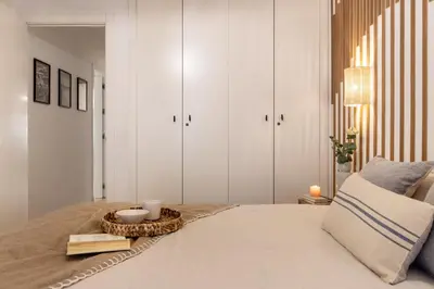 Cama o camas de una habitación en Scafati - 2 bedrooms and shared pool in Centro