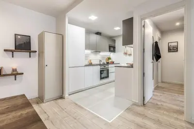 Una cocina o zona de cocina en Appy - 1 bedroom in Trafalgar