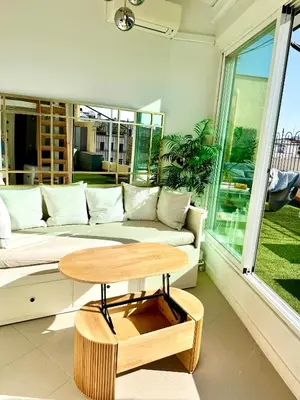 Zona de estar de Retiro Park-Roof Top Studio & Huge Terrace