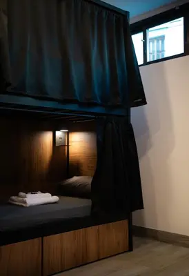 Cama o camas de una habitación en Only for Women Hostel Madrid-Sol