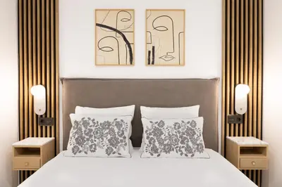 Cama o camas de una habitación en Malasaña Apartment, Apartamento central y acogedor