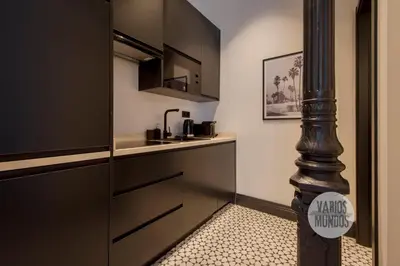 Una cocina o zona de cocina en Dulce escapada para 2, ven a Duque de Rivas 8 E3