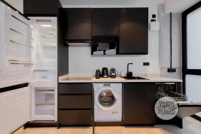 Una cocina o zona de cocina en Desconexión total para 2, ven a Duque de Rivas 8 E3