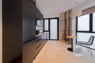 Una cocina o zona de cocina en Desconexión total para 2, ven a Duque de Rivas 8 E3