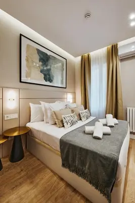 Cama o camas de una habitación en Fuencarral Living 5BR 7BH