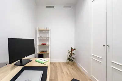 Una televisión o centro de entretenimiento en MENINA - Apartamento con Despacho en Velázquez, Salamanca, Madrid