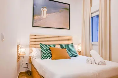 Cama o camas de una habitación en For You Rentals Moderno y Acogedor Apartamento Temporal ARG240D