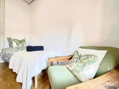 Zona de estar de Centric Rooms Madera Gran Via