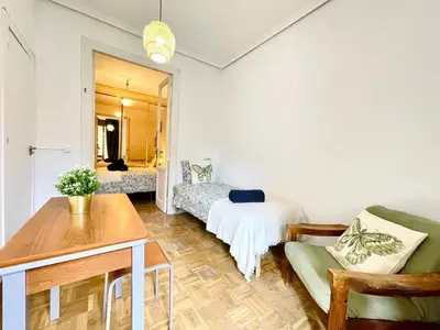 Zona de estar de Centric Rooms Madera Gran Via