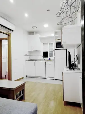 Una cocina o zona de cocina en BM9 Piso 1 dormitorio Quevedo WIFI