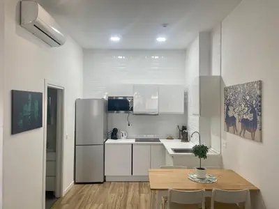 Una cocina o zona de cocina en Apartamento Río Manzanares 10 - Zona Matadero