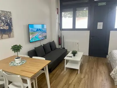 Una televisión o centro de entretenimiento en Apartamento Río Manzanares 10 - Zona Matadero