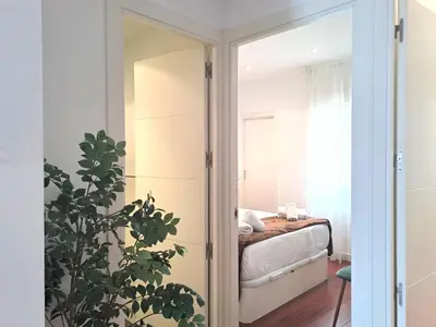 Cama o camas de una habitación en Escorial 16 4ºA