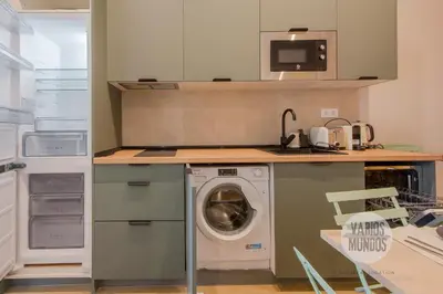 Una cocina o zona de cocina en Tu Rincón Bohemio para 7 en San Dimas 8 E3