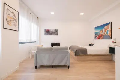 Zona de estar de ABC Apartments Vistalegre II