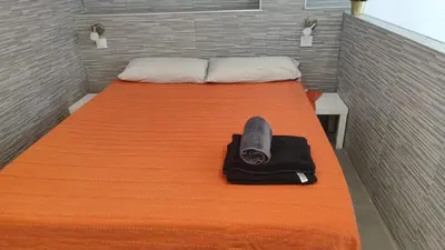 Cama o camas de una habitación en Estudio Madrid 1