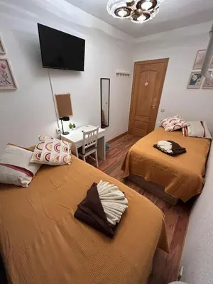 Cama o camas de una habitación en Rooms Pontones