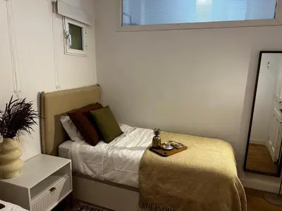 Cama o camas de una habitación en Piso 2 habitaciones en el centro