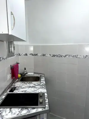 Una cocina o zona de cocina en Coqueto piso a 3 min de Gran Vía