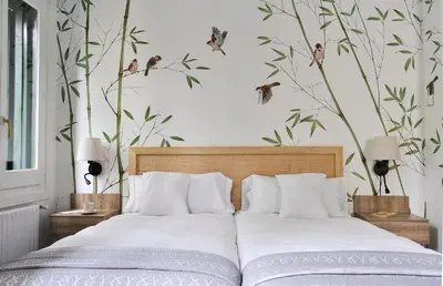Cama o camas de una habitación en Suite Estudio en Bravo Murillo