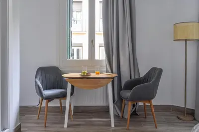 Zona de estar de Suite Estudio en Bravo Murillo