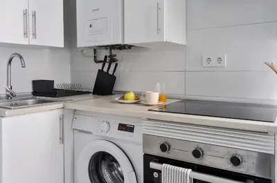 Una cocina o zona de cocina en Suite Estudio en Bravo Murillo