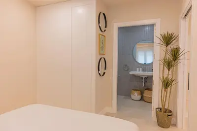 Cama o camas de una habitación en For You Rentals Retiro Cómodo apartamento en la zona de Delicias Temporal PDD2912