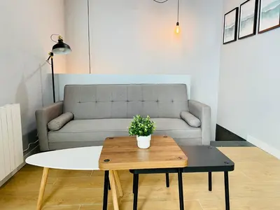 Zona de estar de D1 Moderno apartamento en el centro de Madrid