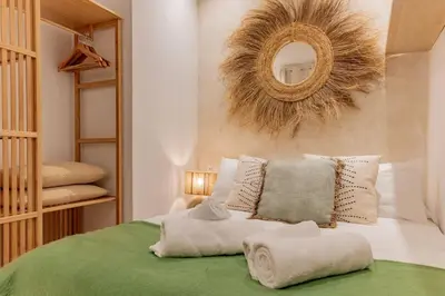 Cama o camas de una habitación en For You Rentals Elegante y Acogedor temporal Apartamento en Goya Temporal CPE205