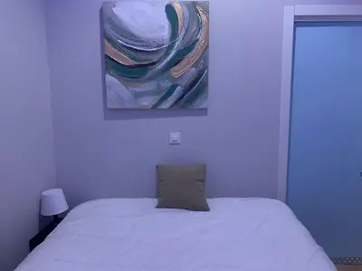 Cama o camas de una habitación en Estudio a 20' del centro A1 Guindalera-Salamanca