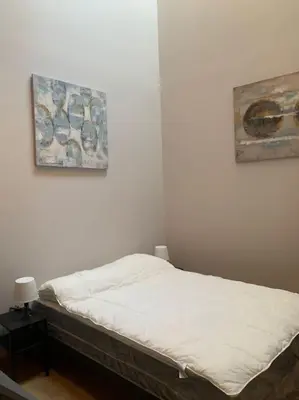 Cama o camas de una habitación en Estudio en Guindalera cerca del centro 2D