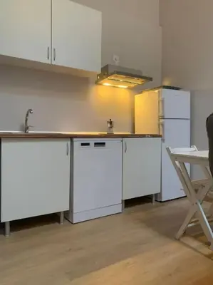 Una cocina o zona de cocina en Estudio en Guindalera cerca del centro 2D