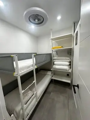 Litera o literas de una habitación en Acogedor loft en Malasaña