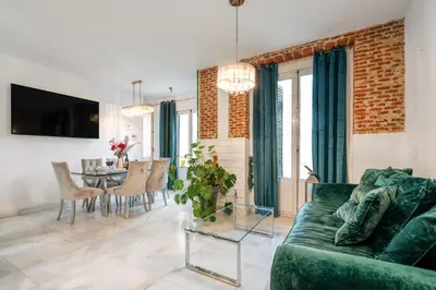Una televisión o centro de entretenimiento en Piso de lujo Madrid centro