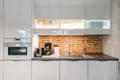 Una cocina o zona de cocina en Piso de lujo Madrid centro