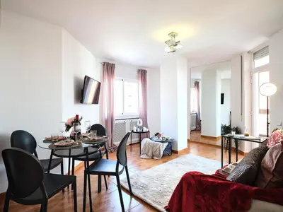 Zona de estar de My City Home - Elegante apartamento en Chamberí