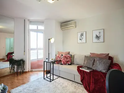 Zona de estar de My City Home - Elegante apartamento en Chamberí