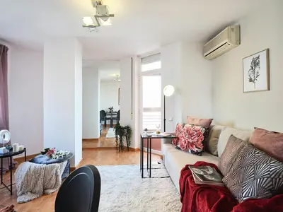 Zona de estar de My City Home - Elegante apartamento en Chamberí