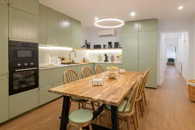 Una cocina o zona de cocina en Rest in the Heart of Madrid