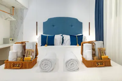 Cama o camas de una habitación en Rest in the Heart of Madrid