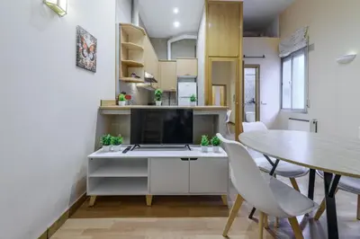 Una cocina o zona de cocina en Apartamento moderno y acogedor zona El Viso, Madrid