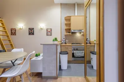 Una cocina o zona de cocina en Apartamento moderno y acogedor zona El Viso, Madrid